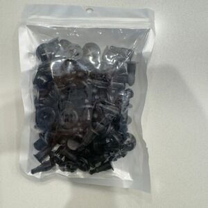 Universal Automotive Bumper Fender Push Retainer Clips Black Nylon GRC-08 Pack